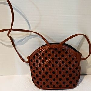 SASSON Shoulder Bag‎ Brown & Black Vintage